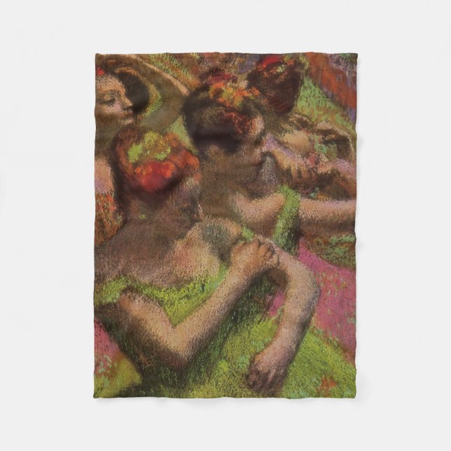 Ballerinas Adjusting Their Dresses (Edgar Degas) Fleecedecke (Vorderseite)