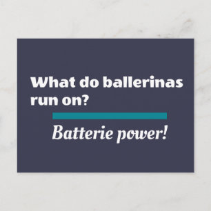 Ballerinas Ballett Tanzscherz Postkarte