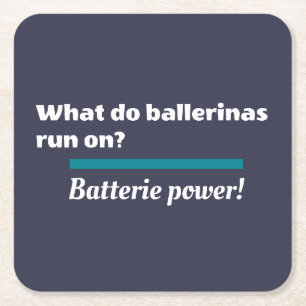 Ballerinas Ballett Tanzscherz Rechteckiger Pappuntersetzer