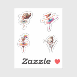 ballerinas crazy aufkleber