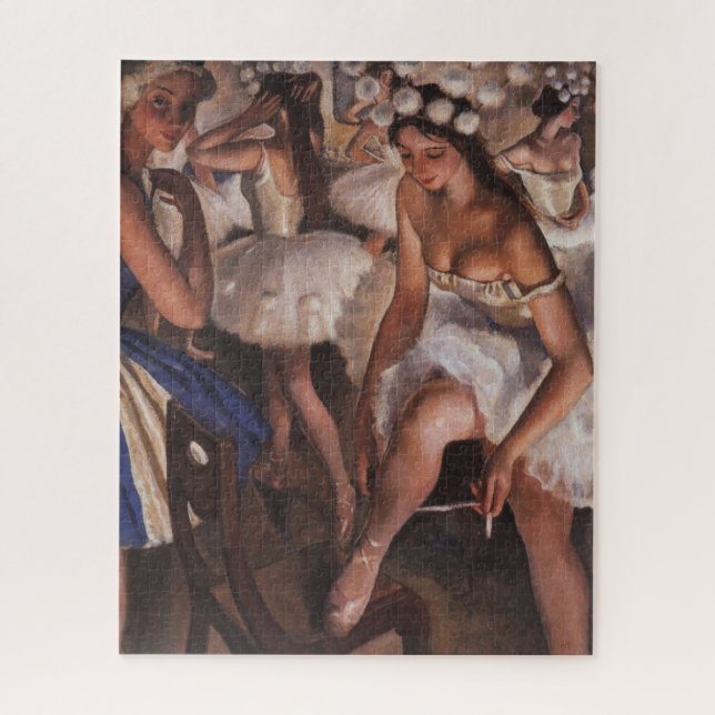Ballerinas im Dressing Room (von Serebriakova) (Vertikal)