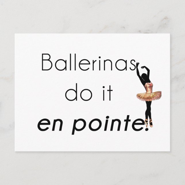 Ballerinas so! postkarte (Vorderseite)