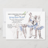 Ballerinas Tanzschule Einladung