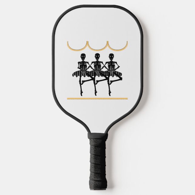 Ballerinas zu Halloween Pickleball Schläger (Vorderseite)
