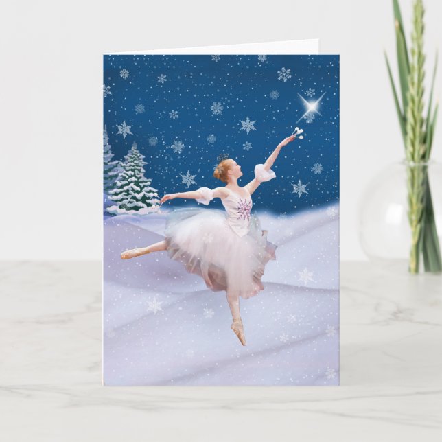 Ballerine de la Reine des Neiges Carte de note ou  (Devant)