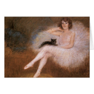 Ballerine et chat noir