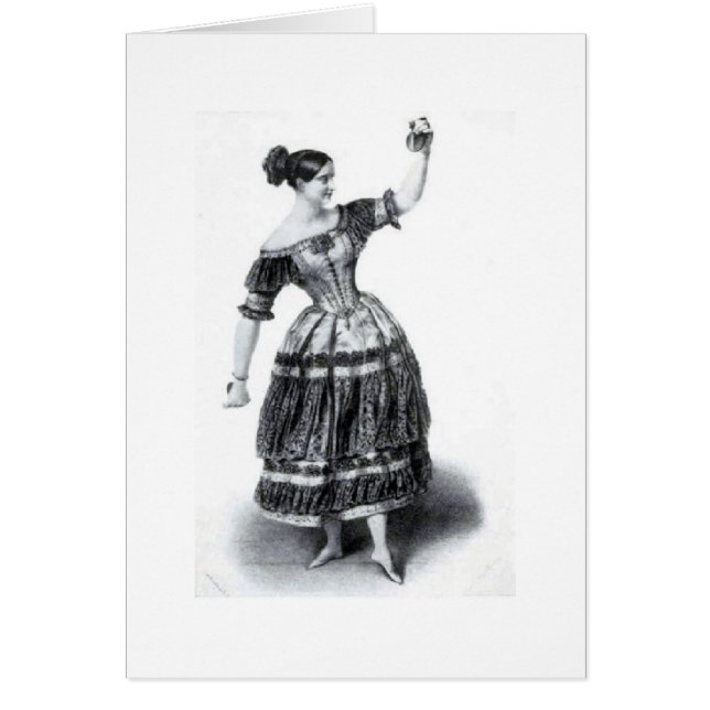 Ballerine vintage Fanny Elssler, (Devant)