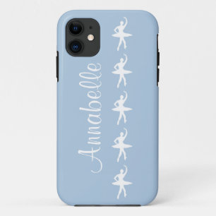 Ballerinen auf blauem iPhone 5 Kasten iPhone 11 Hülle