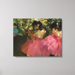 Ballerinen im Rosa durch Edgar Degas Leinwanddruck