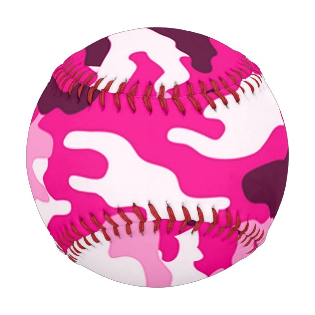 Balles de baseball en camouflage rose (Devant)
