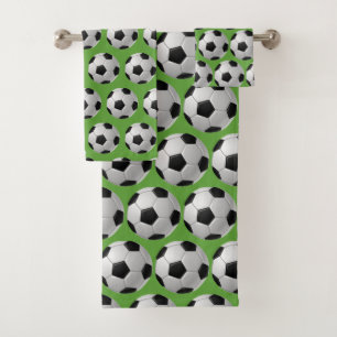 Balles de football Design Ensemble de serviettes d