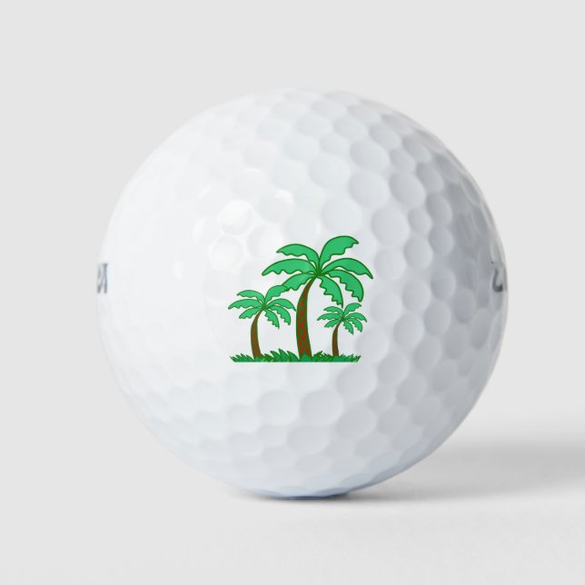 BALLES DE GOLF ヤシの木 (Devant)