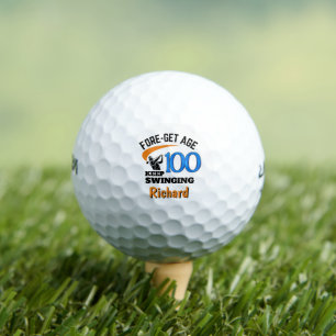 Balles De Golf 100e Anniversaire Golf Ball 100 Ans Drôle Cadeau B