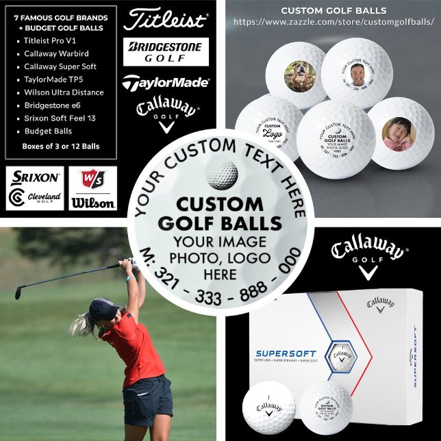 Balles De Golf 12 Logo Photo Personnalisé Callaway Supersoft Golf (CUSTOM GOLF BALLS
https://www.zazzle.com/store/customgolfballs/)