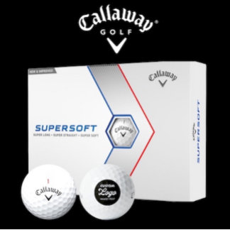 Balles De Golf 12 x Callaway Supersoft Custom Logo Golf Balls