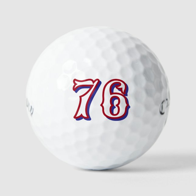 Balles De Golf 1776 USA Golf Balls - Numéro personnalisé Rétro (Recto)
