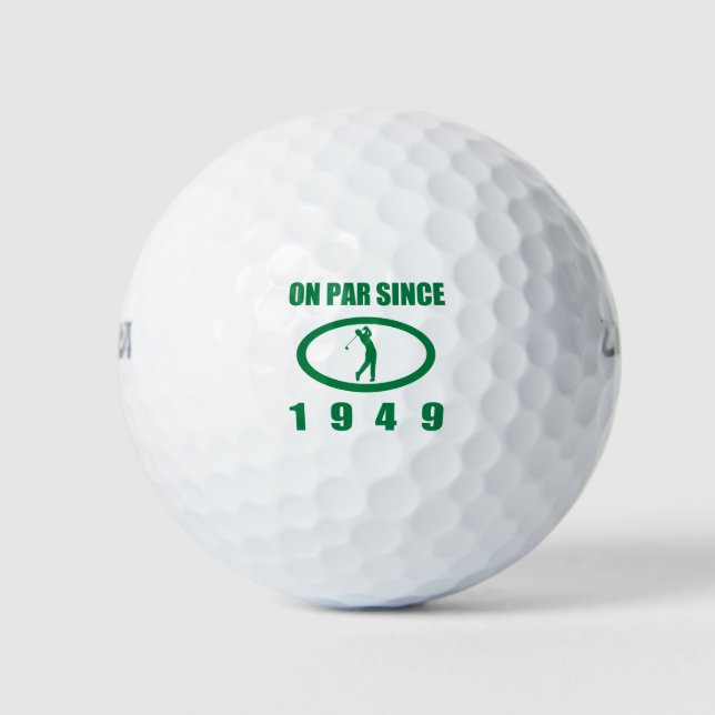 Balles De Golf 1949 70e Birthday (Devant)