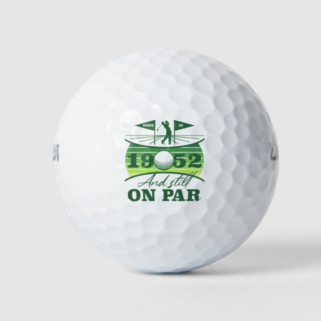 Balles De Golf 1952 70e anniversaire de golf Lover (Devant)