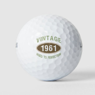 Balles De Golf 1961 60e anniversaire drôle vieilli