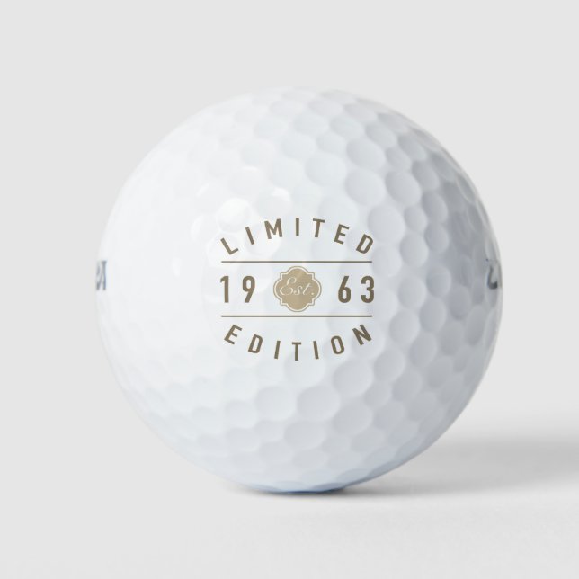 Balles De Golf 1963 Limited Edition 60e anniversaire (Devant)