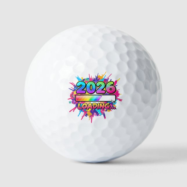 Balles De Golf 2026 Loading... Progress Bar Sticker (Recto)