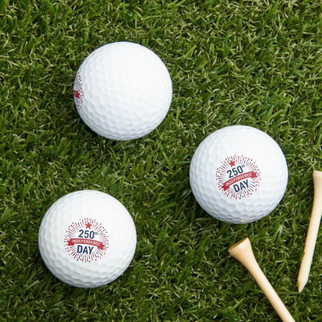 Balles De Golf 250e anniversaire de l'indépendance (Herbe in situ)
