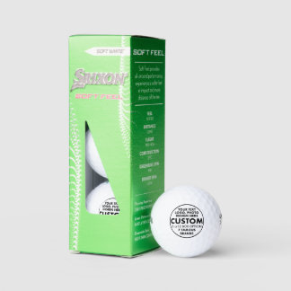 Balles De Golf 3 balles personnalisées Srixon Soft Feed Golf
