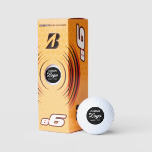Balles De Golf 3 x Logo Personnalisé Photo Bridgstone e6 Golf Bal