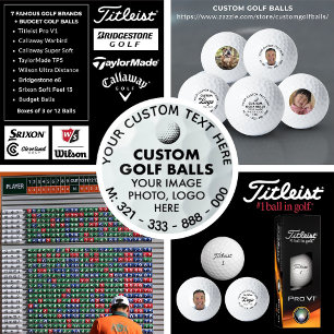 Balles De Golf 3 x Titleist Photo Personnalisé Pro V1 Golf Balls