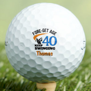 Balles de Golf 40e Anniversaire 40 Ans Cadeau Drôl