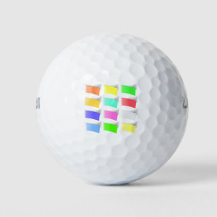 Balles De Golf 4994Notes colorées