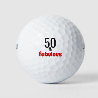 Balles De Golf 50 et fabuleux | Anniversaire 50 ans