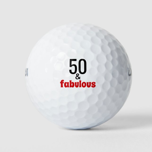 Balles De Golf 50 et fabuleux | Anniversaire 50 ans (Devant)