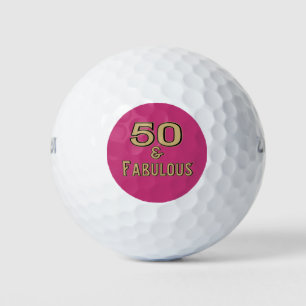 Balles De Golf 50 et Fabulous Golfers Anniversaire