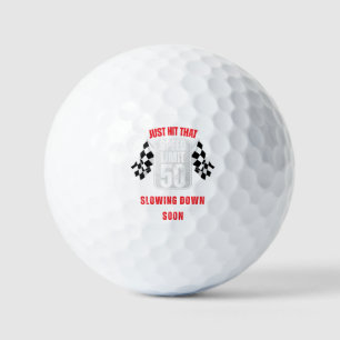 Balles De Golf 50e Anniversaire Limite de vitesse Signal 50 Ans C