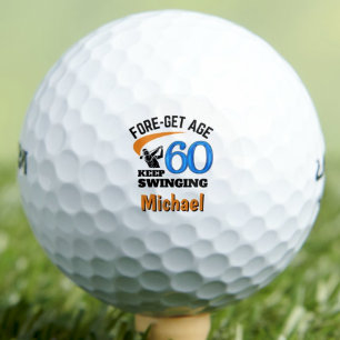 Balles De Golf 60e anniversaire pour CoWorker - 60 ans moderne bl