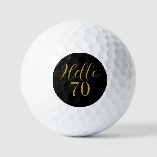 Balles De Golf 70e anniversaire Black Gold Anniversaire (Recto)