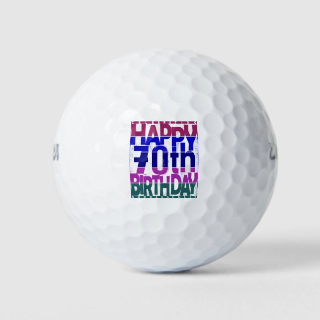 Balles De Golf 70e anniversaire_couleurs dégradés (Devant)