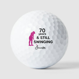 Balles De Golf 70e anniversaire Drôle femmes Golfeur toujours en