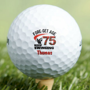Balles De Golf 75e cadeau Plaid pour Stepdad - FORE-get Age
