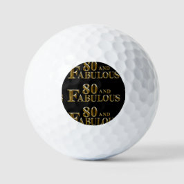 Balles De Golf 80e anniversaire