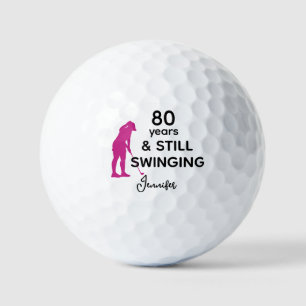 Balles De Golf 80e anniversaire Drôle femmes Golfeur toujours en
