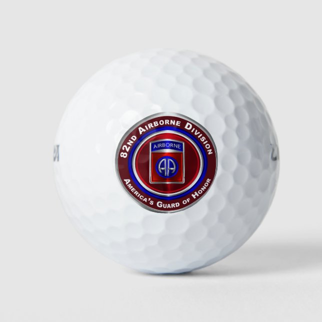 Balles De Golf 82e division aéroportée Garde d'honneur de l'Améri (Devant)