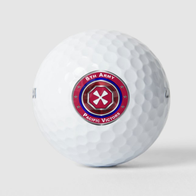 Balles De Golf 8e Armée " Victeurs du Pacifique " (Devant)