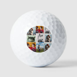 Balles De Golf 9 Photo Collage Personnalisé sur mesure