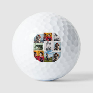 Balles De Golf 9 Photo Collage Personnalisé Sur Mesure