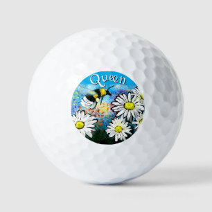 Balles De Golf Abeille Bourdon Fantaisiste dans des Marguerites P