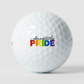 Balles De Golf Abondamment Fierté arc-en-ciel