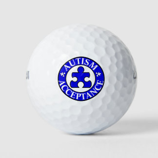 Balles De Golf Acceptation de l'autisme Boules de golf