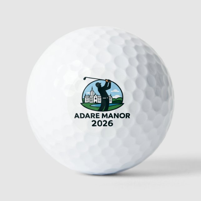 Balles De Golf Adare Manor 2026 (Recto)